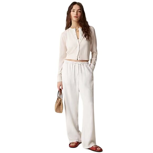 J.Crew Featherweight Cashmere Cardigan Women’s Snow White – Size XS New - Picture 4 of 11